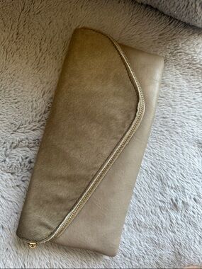 Sole Society Tan Clutch Bag